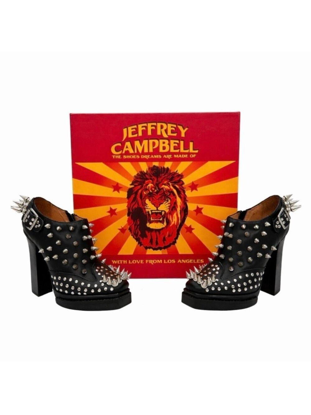Jeffrey Campbell Clive Ibiza Last Spiked Platform Boots Women's Size 5